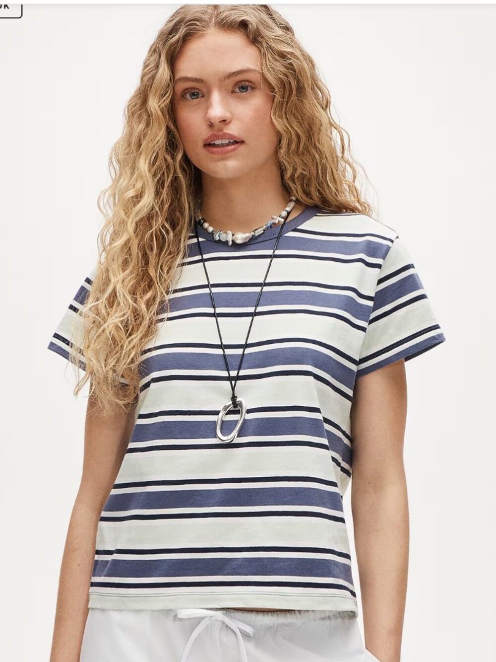 JCrew Boyfriend jersey classic-fit T-shirt in stripe